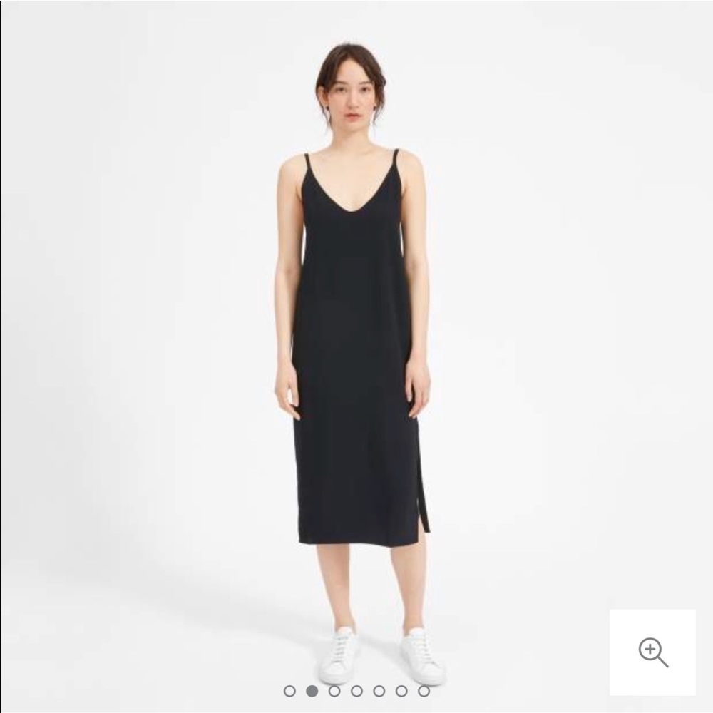 Everlane Black Slip Midi Dress Size 00 / XS